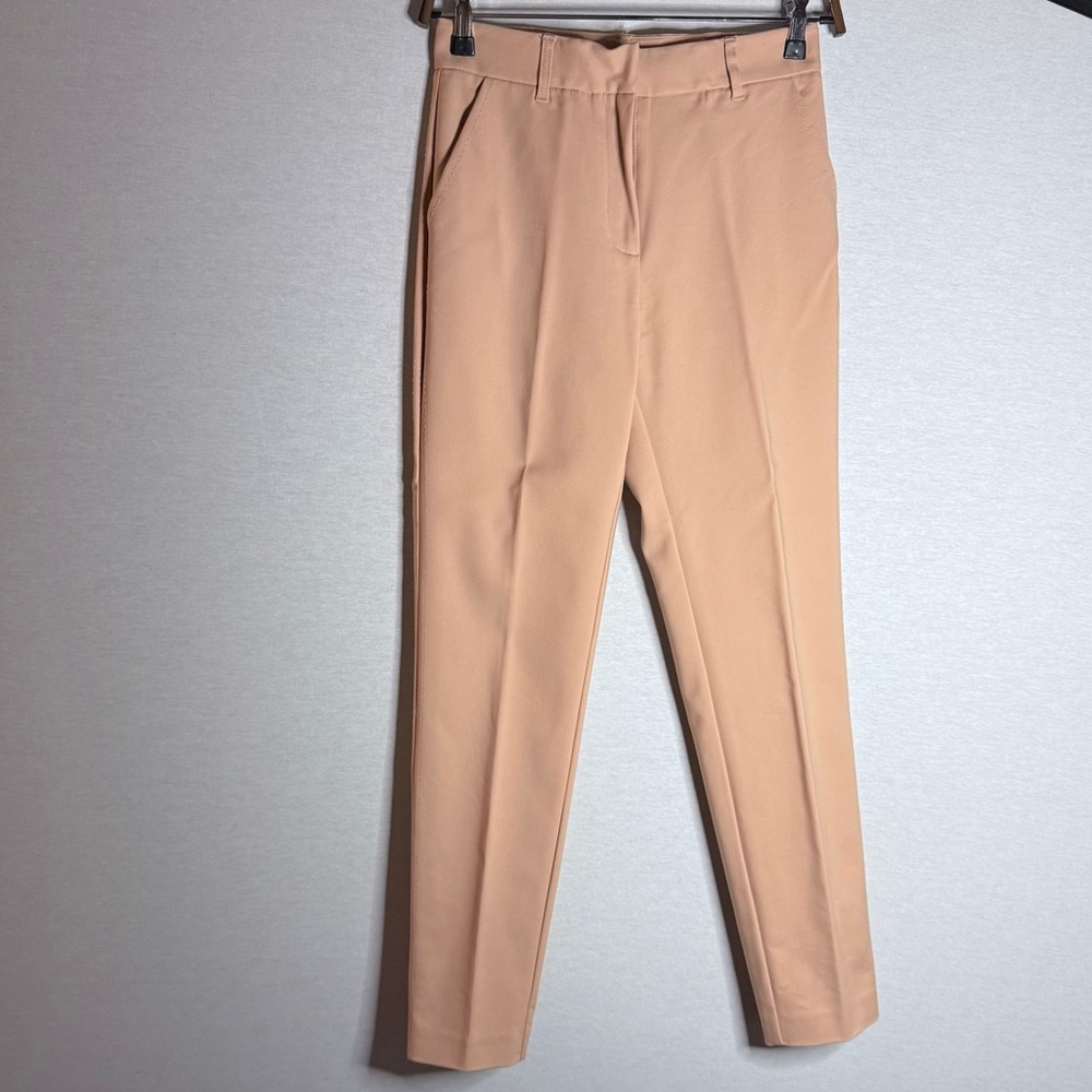 (NEW) MARCIANO Tan Dress Pant Pants with Gold Hardware Detail - Picture 1 of 4